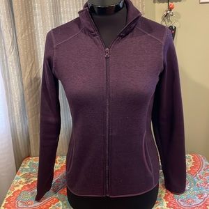 Eddie Bauer Purple Zip Up Fleece